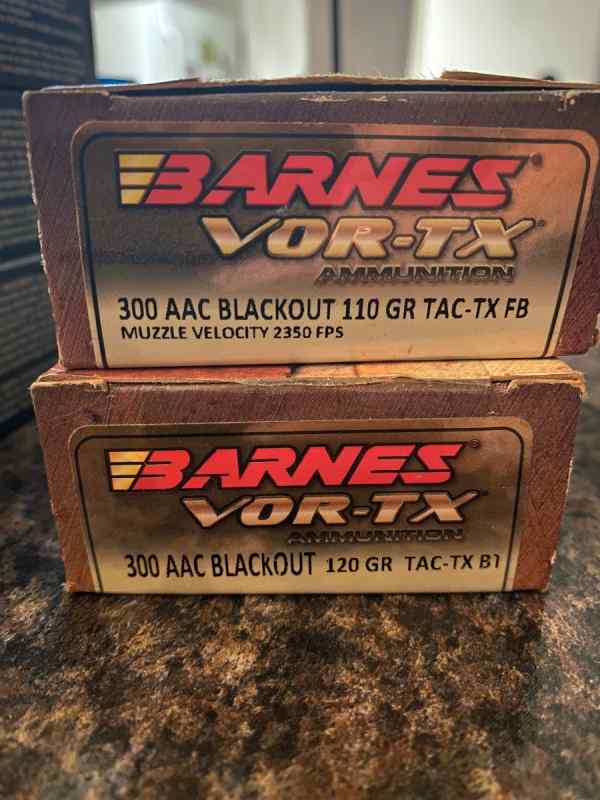 WTS Barnes Vor Tx 300 blk