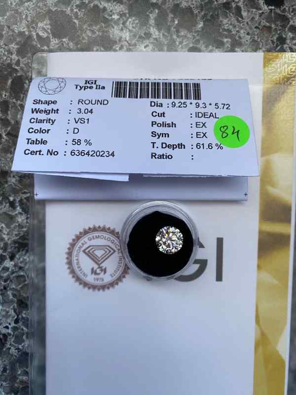 3 ct diamond $1500