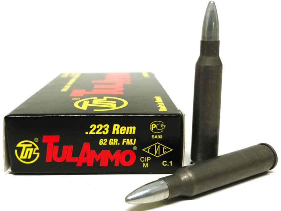 223 (5.56) TulAmmo Ammunition 62gr FMJ *** 500rds 