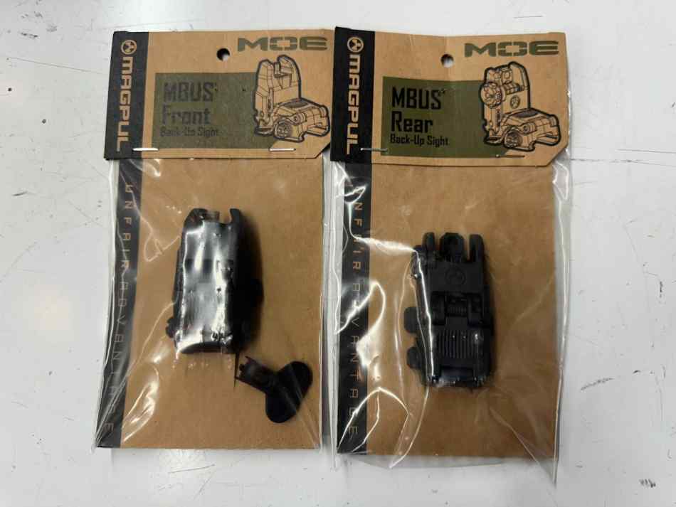 MagPul MBUS AR15 Sights Front and Rear