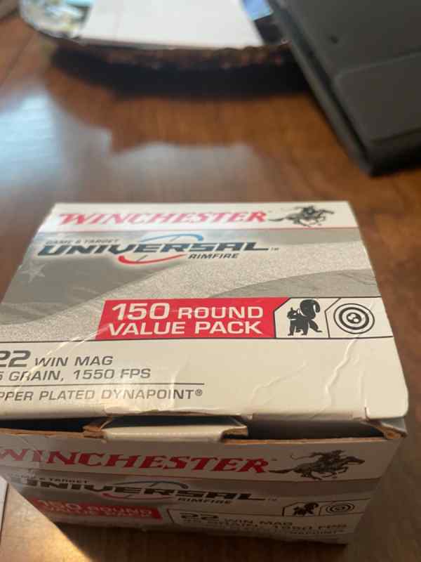 $190 - 950 rounds of 22WMR 20cents/rd