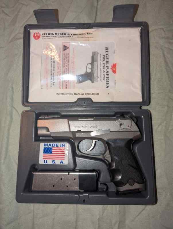 1999 Ruger P90 45ACP w/ 2 Mags, Orig Case