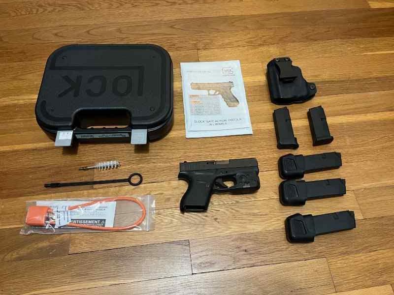 Glock 43 Subcompact 9mm with extended magazines