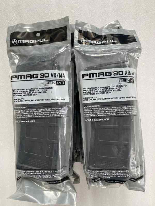 10x AR15 Magpul Magazines - PMAG Gen3