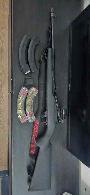 Ruger 10/22 .22LR w/ Hogue Stock &amp; threaded barrel