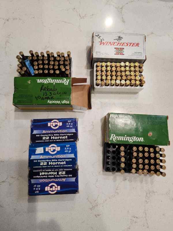 22 Hornet ammo 353 rounds