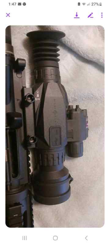 AR 15 with sightmark recording night vision scope