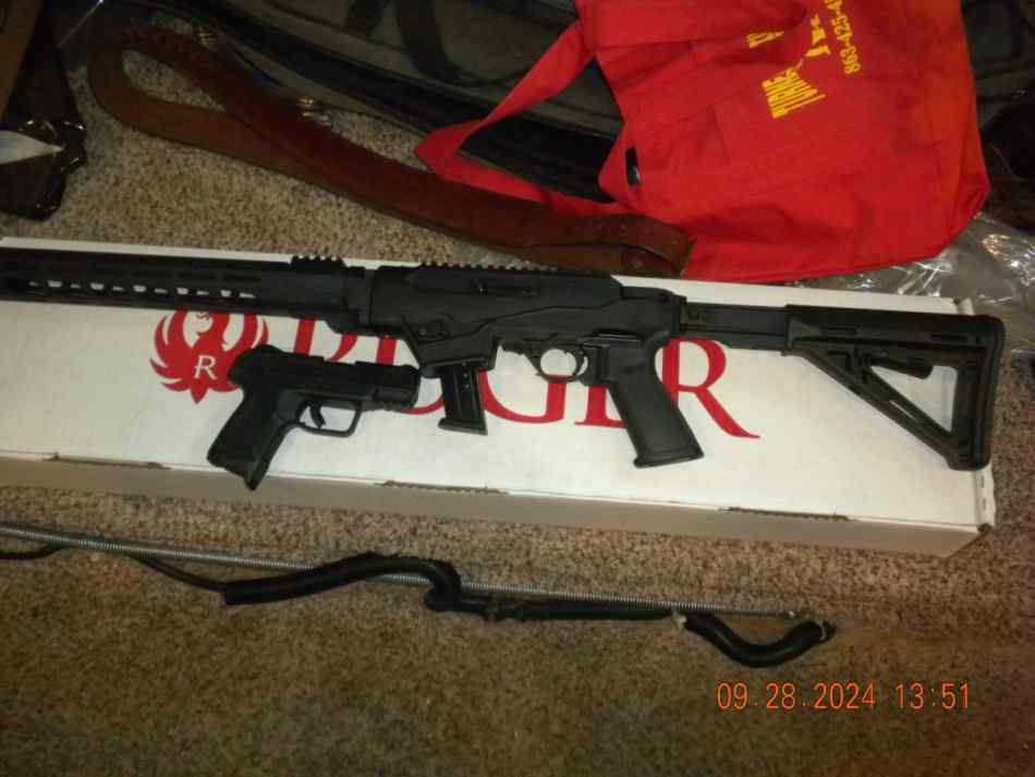 Ruger 9MM rifle and pistol