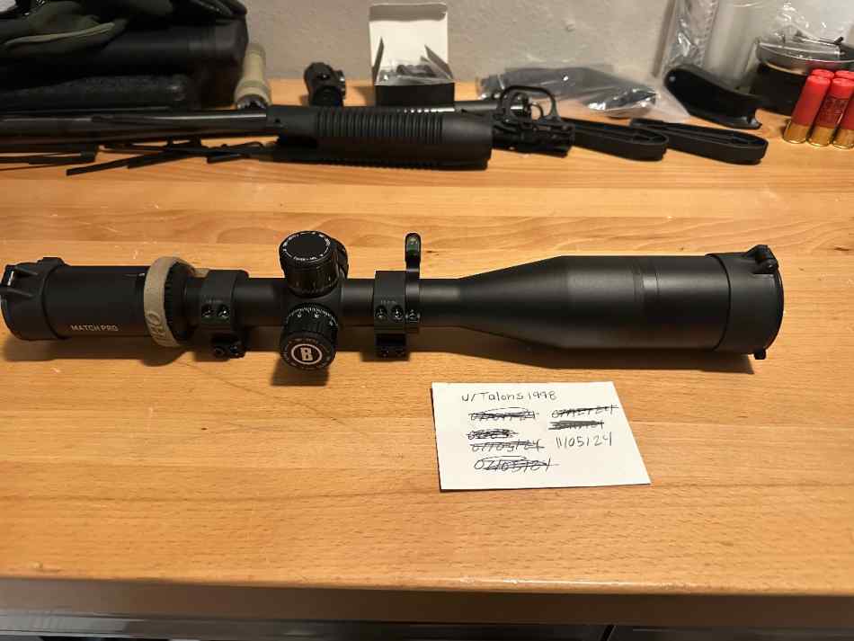 Bushnell Match Pro 6-24x50 with extras