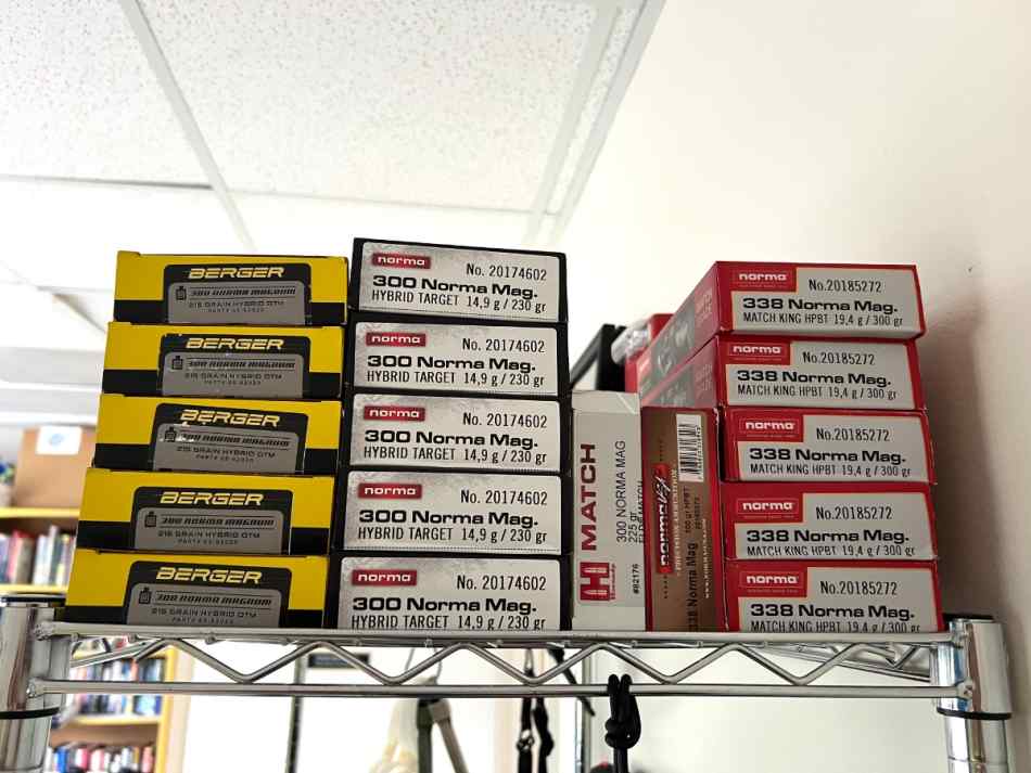 300 &amp; 338 Norma Magnum Ammo for Sale