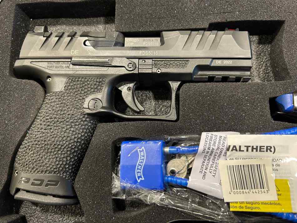 WALTHER PDP 4.5&quot; COMPACT .9MM LIKE NEW OPTIC READY