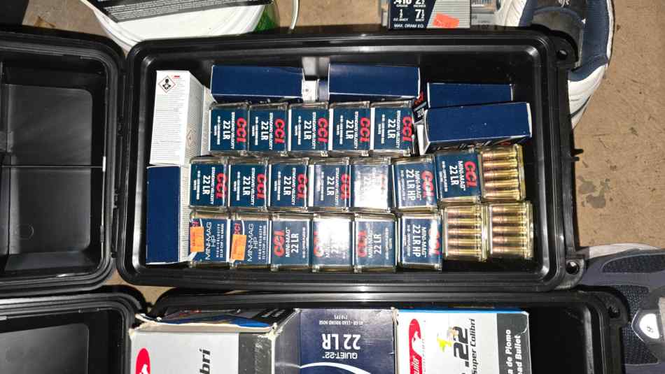 ,CCI 22 9mm and 45acp ammo