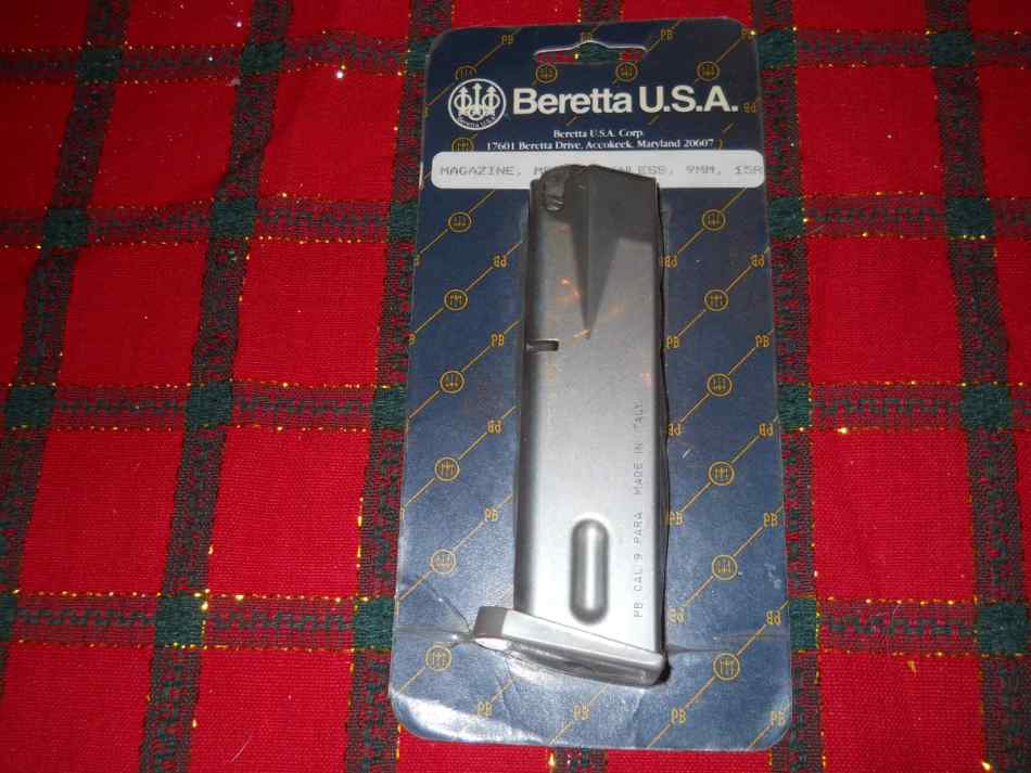 BERETTA 92 STAINLESS STEEL &quot;GHOST&quot; MAGAZINE