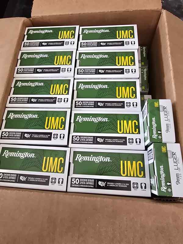 Remington UMC 115gr 9mm $260