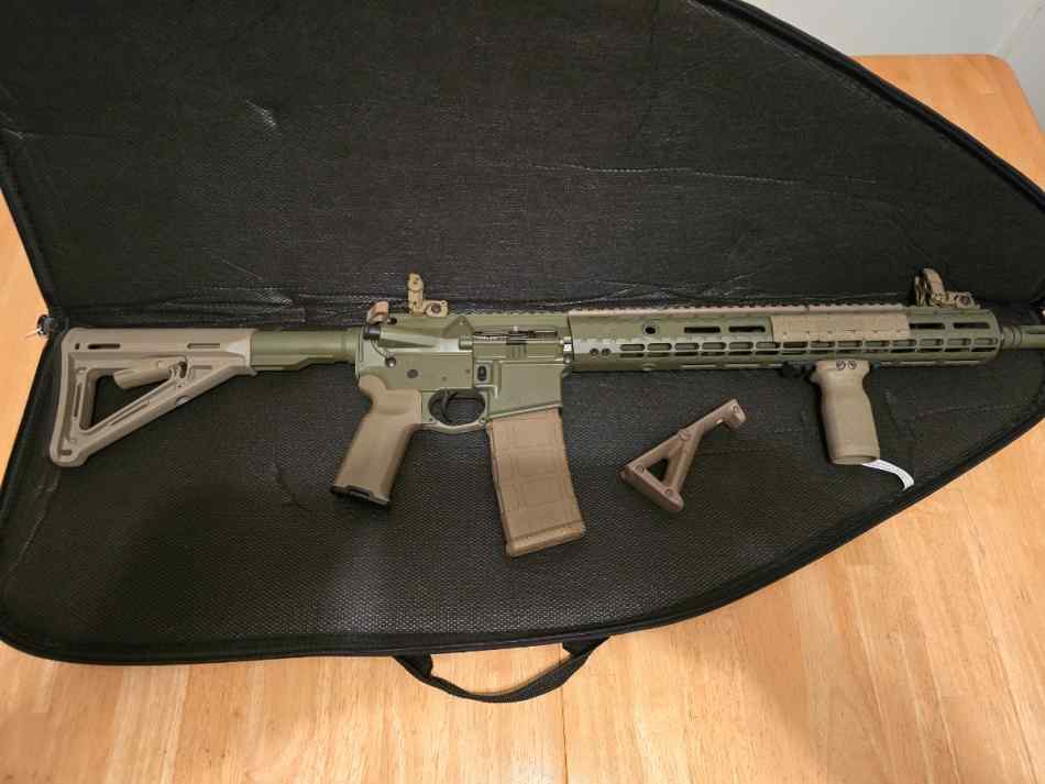 Aero Precision M4E1 AR15 556NATO Custom OD Green