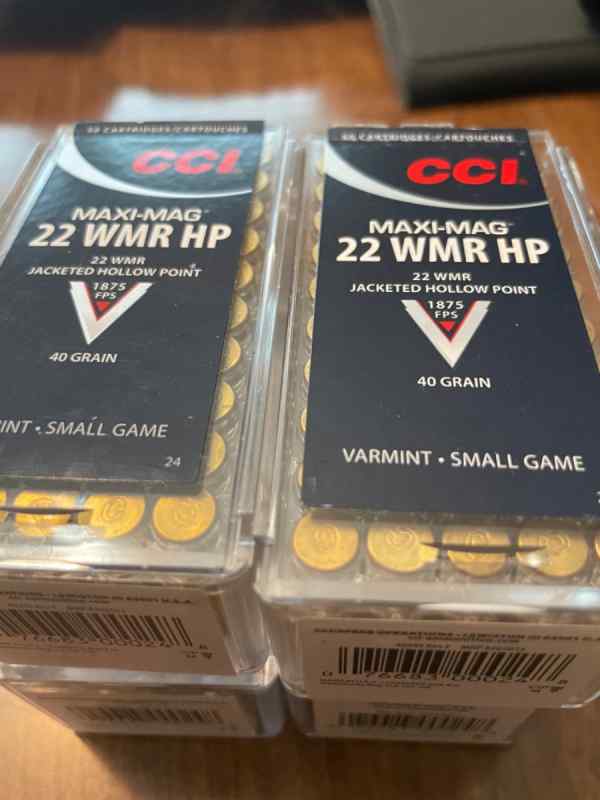 $160 - 800 Rounds 22 WMR 20cents/rd