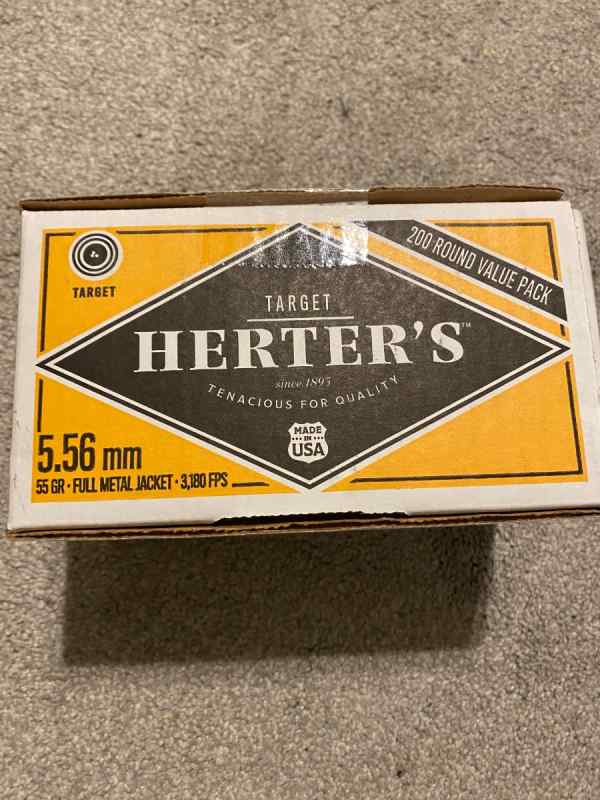 Herter&#039;s Target 5.56x45mm NATO 55 Gr Ammo 200 rds.