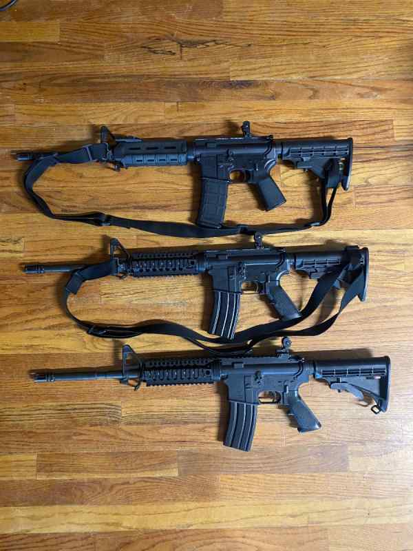 3 Bushmaster AR15’s