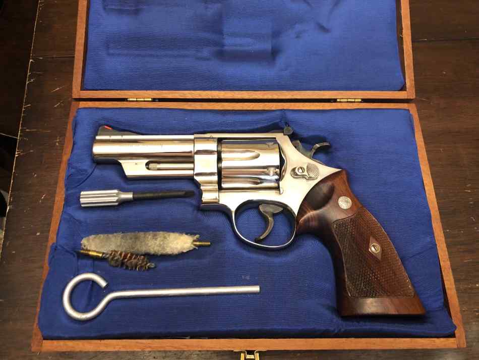 S&amp;W model 57 1st year Nickel 4” S serial #