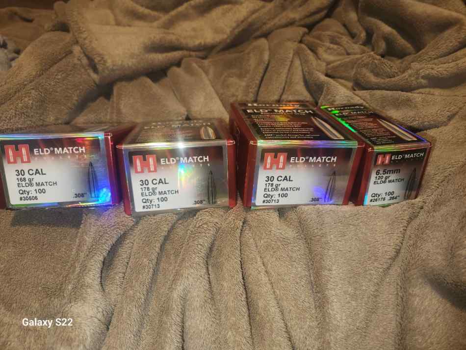 Hornady 30 cal 6.5mm reloading bullets