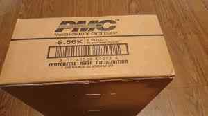 1000rds case of PMC 62gr FMJ  5.56 green tip