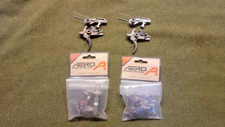 4 - Ar15 schmid Aero precision 2 stage triggers