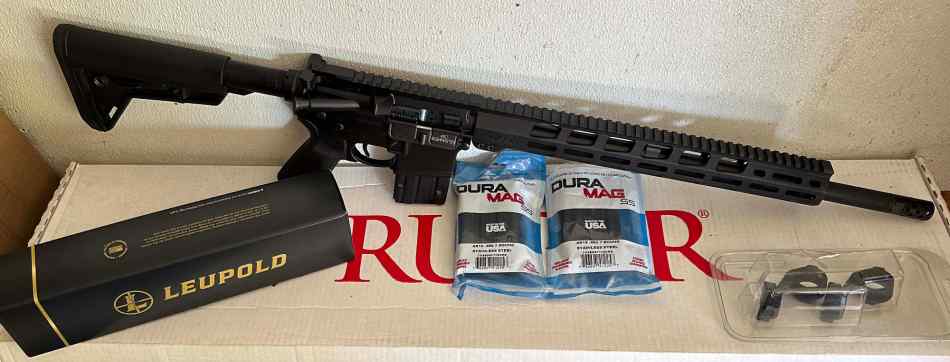 UNFIRED Ruger MPR 450 Bushmaster w/Leupold &amp; Ammo