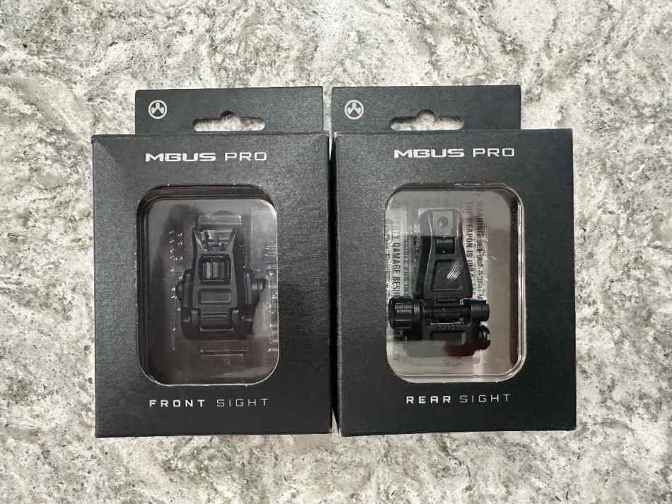 Magpul MBUS PRO Flip Up Front &amp; Rear Sight - New