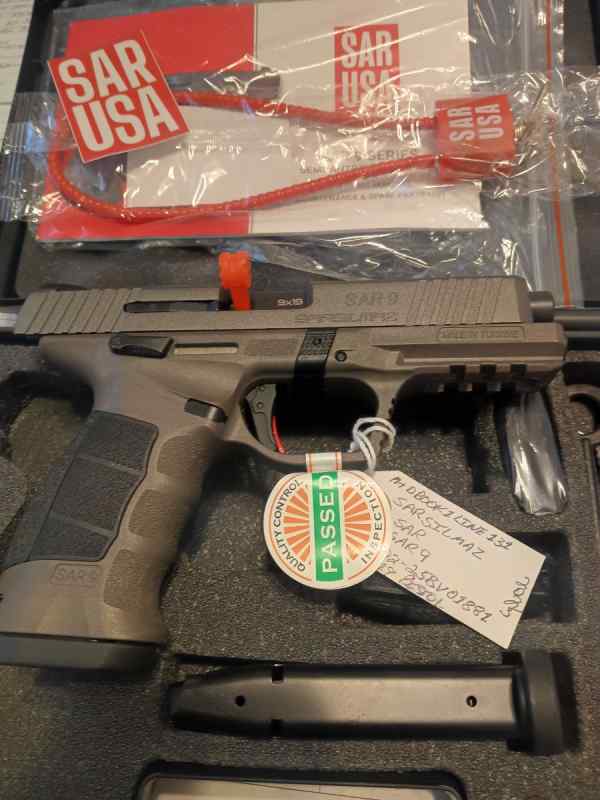 NEW SARSILMAZ SAR 9 9X19 PISTOL