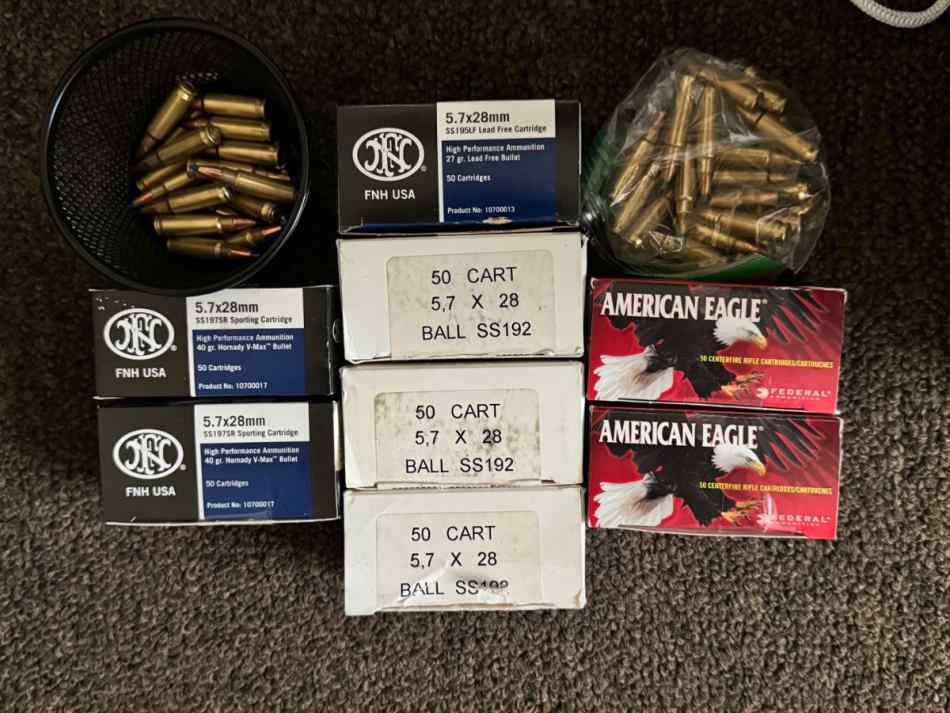 Assorted 5.7 &amp; 28 Ammo-PRICE LOWERED