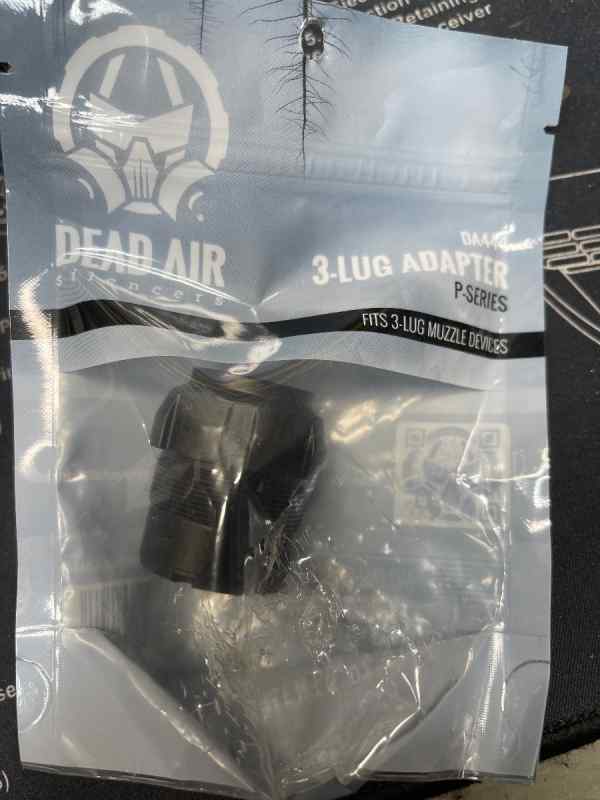 Dead Air DA444 P-Series 3-Lug Adapter