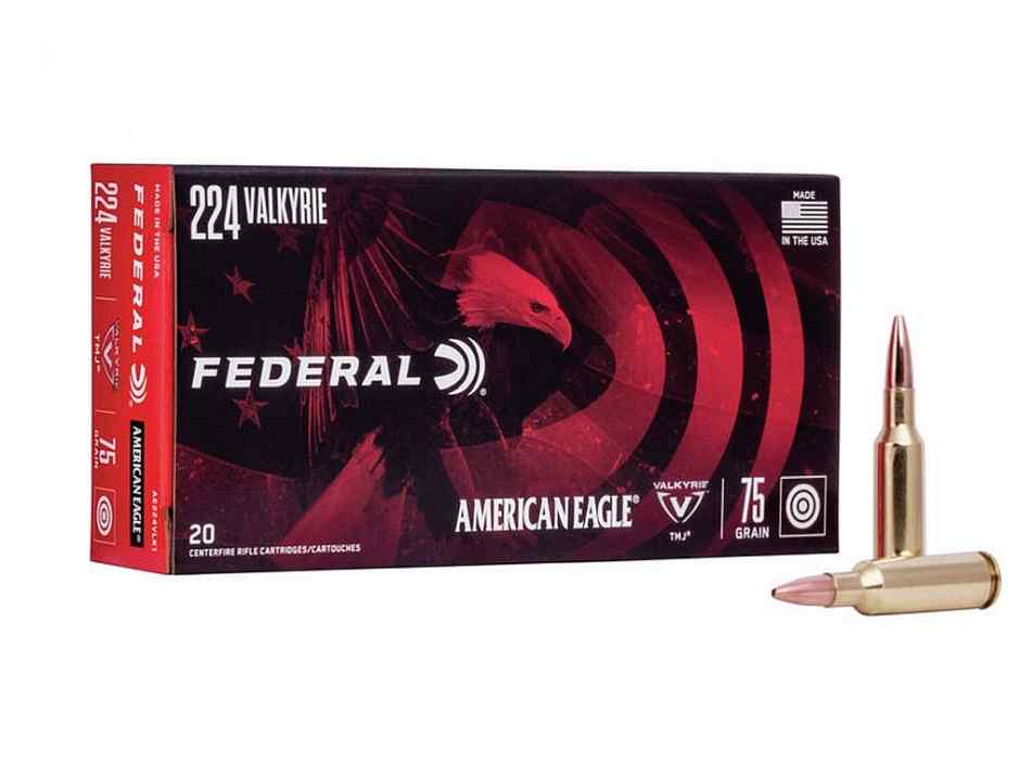 224 Valkyrie Ammo Federal 75gr TMJ 400rds CHEAP!