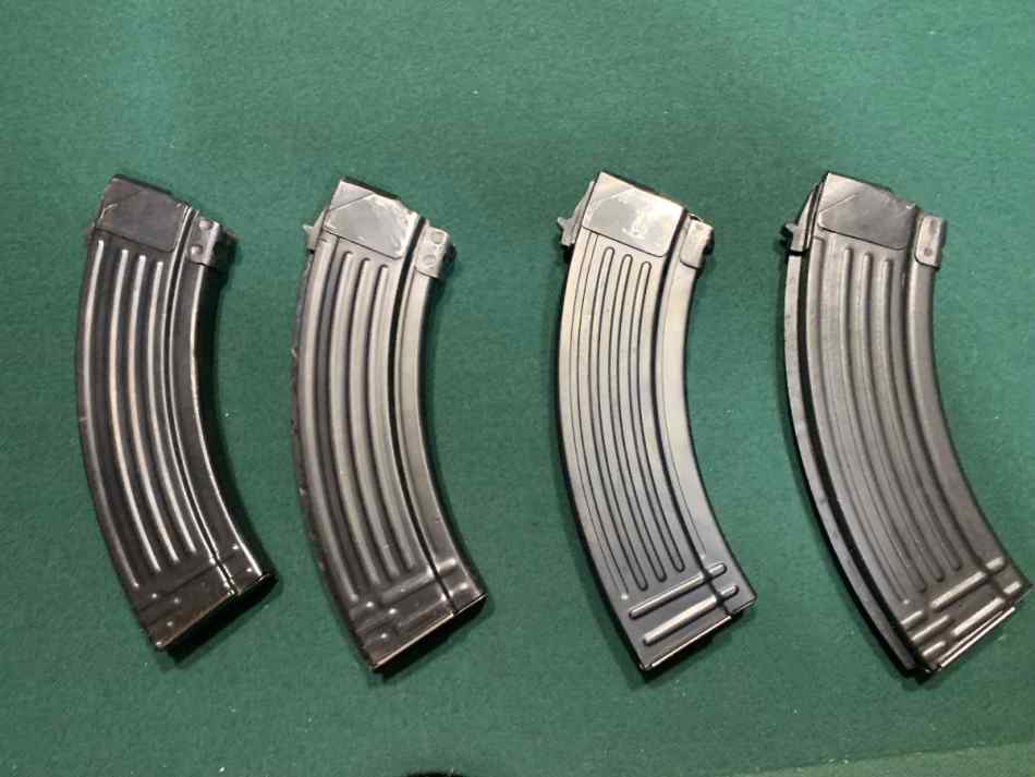 AK47 Metal Magazines 4 x 30rd 7.62x39 mags