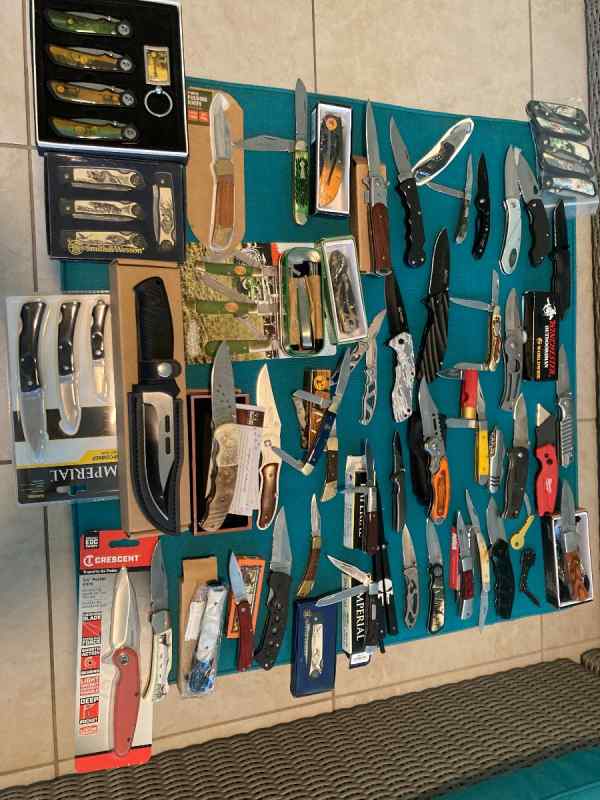 knifes, hatchet, cases &amp; holsters, clubs