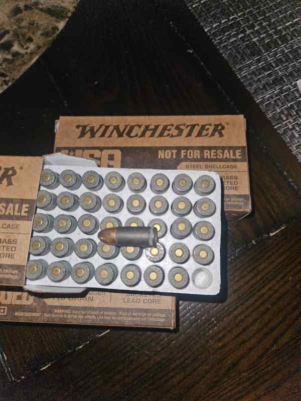 9mm FMJ Winchester 50 round ammo