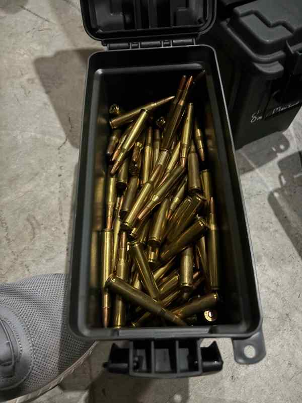 200+ ROUNDS OF 270 RIFLE AMMO IN AMMO CAN