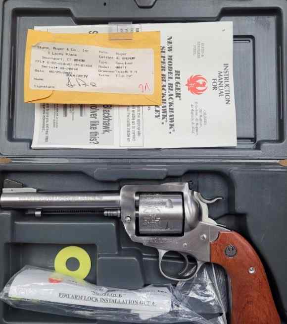 RUGER NEW MODEL BLACKHAWK BISLEY 41 MAG STAINLESS 