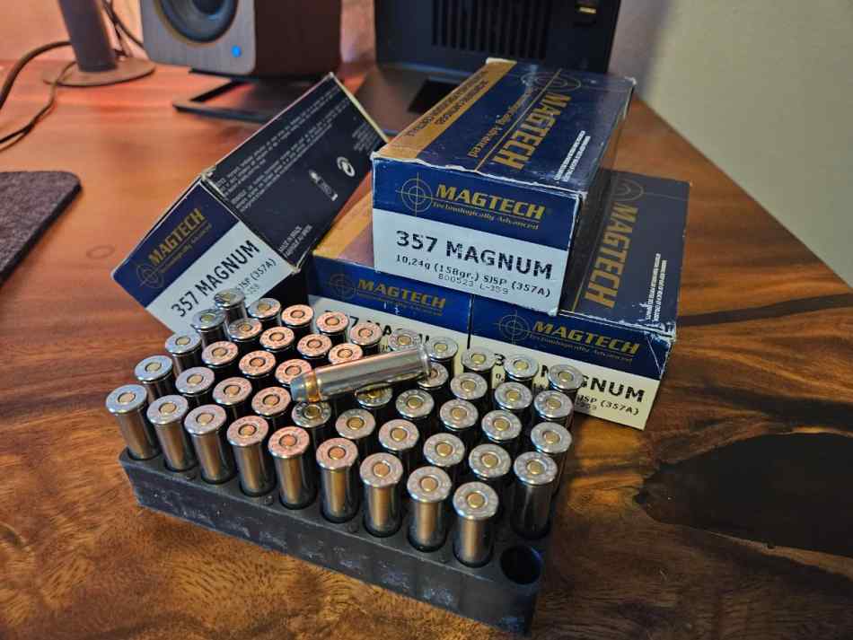 188 Rounds - Magtech 357 Magnum  Ammo 158gr