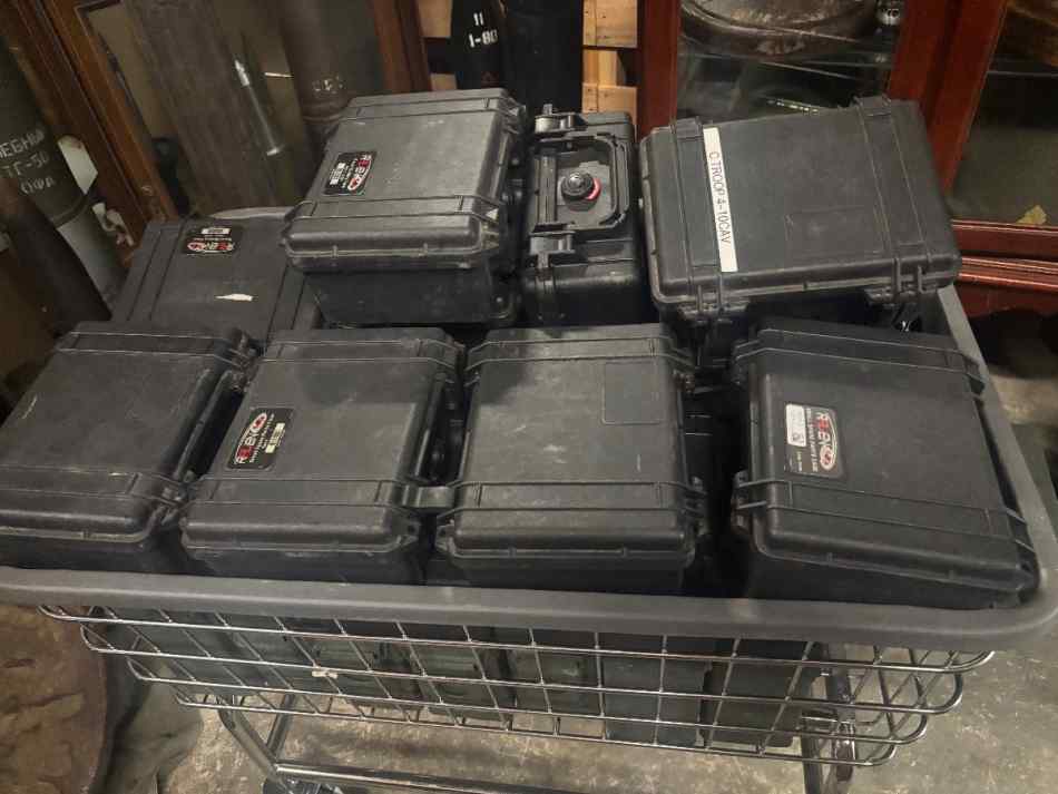 Pelican transport cases  and ammo can