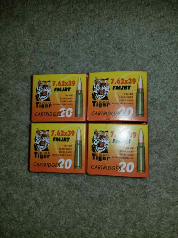 Golden Tiger 7.62 x 39 - 8 20 round boxes