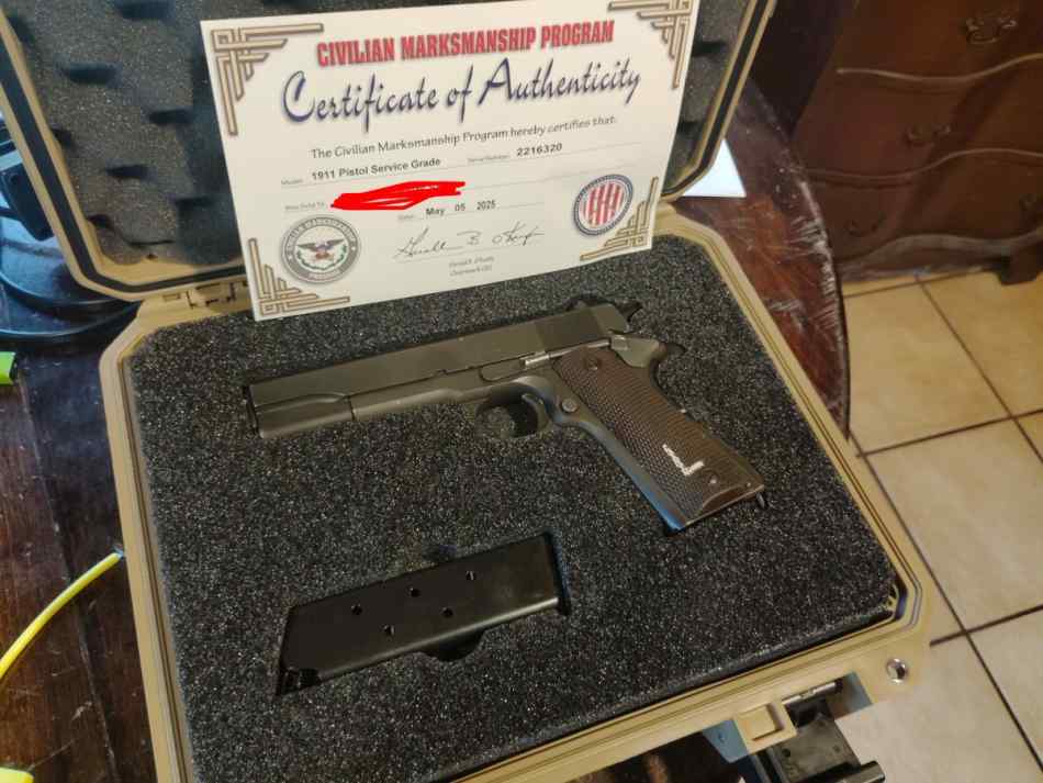 ww2 Remington rand m1911a1 and unissued kbar