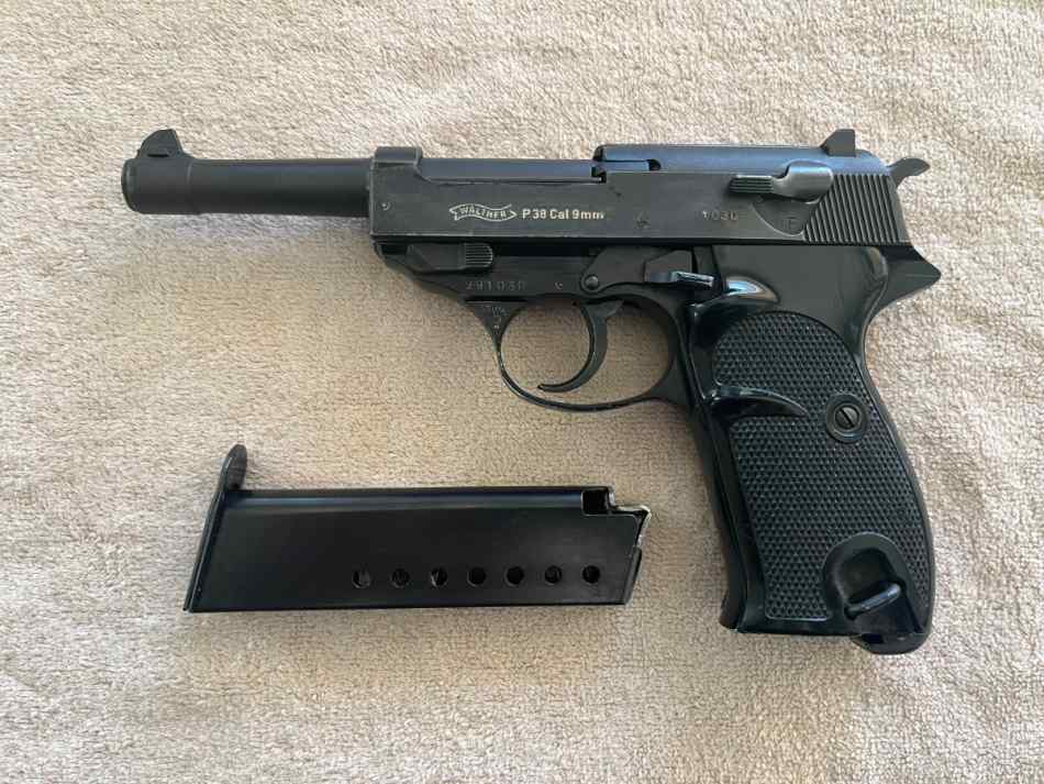 Walther P38 in 9mm semi auto pistol