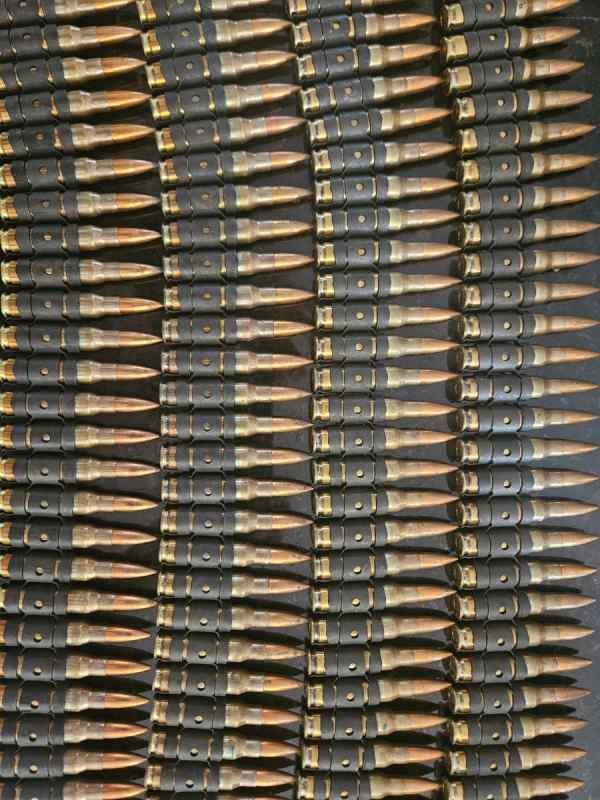 7.62×51 Linked ammo 378 rounds