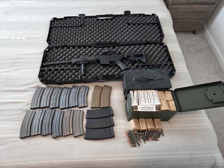Range-Ready S&amp;W M&amp;P15 Kit + 1,500 Rds + 17 Mags