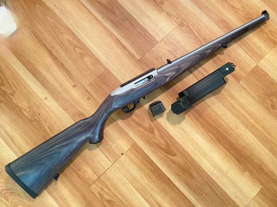 50YR ANNV RUGER 10-22 INTERNATIONAL SS LAMINATE 