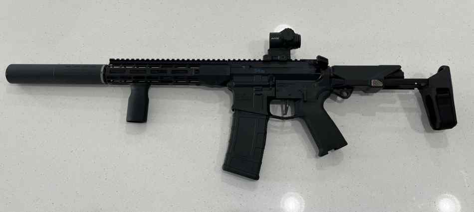 10” Aero 300 blk Honey Badger Clone
