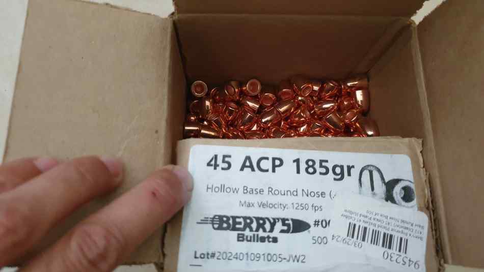 300 Bullets 45 ACP 185 grs RN HB