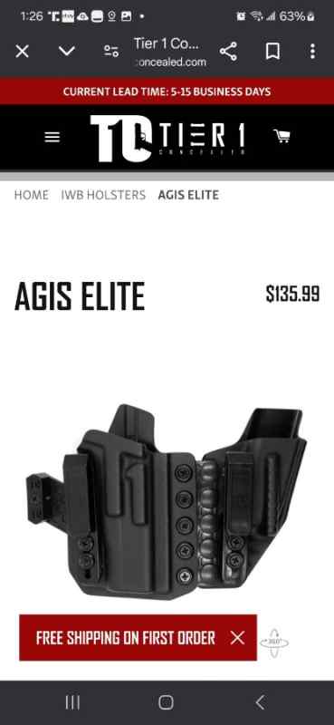 TIER 1 Elite holster 