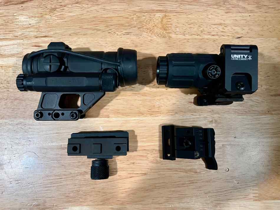 Aimpoint Comp M4s, EOTECH G33, Unity Mounts