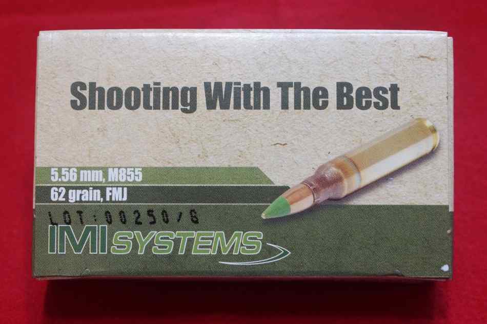 IMI 5.56, 1,200 rounds M855, 62 gr FMJ Green Tip